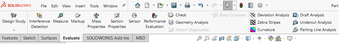 Screenshot che mostra l'applicazione della funzione Sformo in SOLIDWORKS