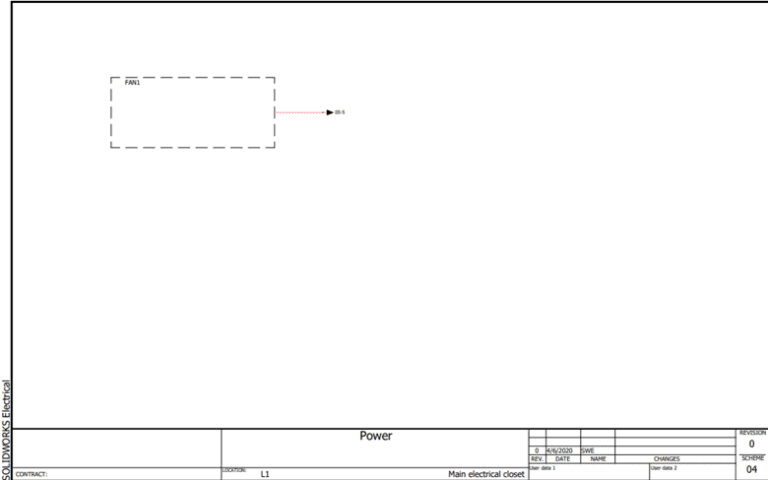 لقطة شاشة تُظهر إعدادات اختبار الطباعة لـ SOLIDWORKS Electrical