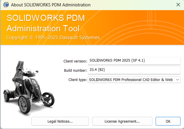 SOLIDWORKS PDM lisans tipini değiştirme ekran g&ouml;r&uuml;nt&uuml;s&uuml;